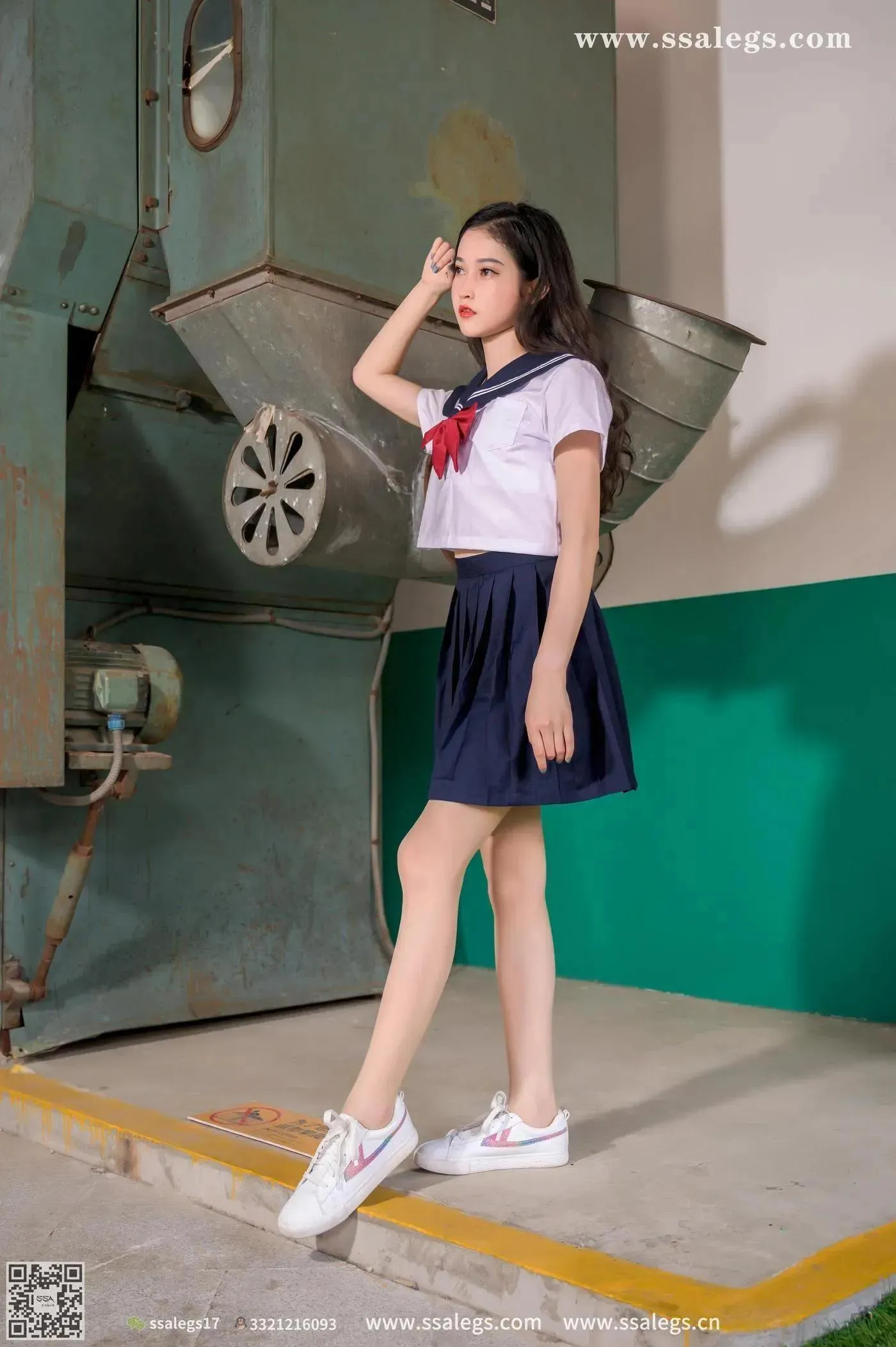 [SSA丝社]超清写真 NO.421 漫漫白色jk制服肉丝写真(上)[23] [51P]插图4